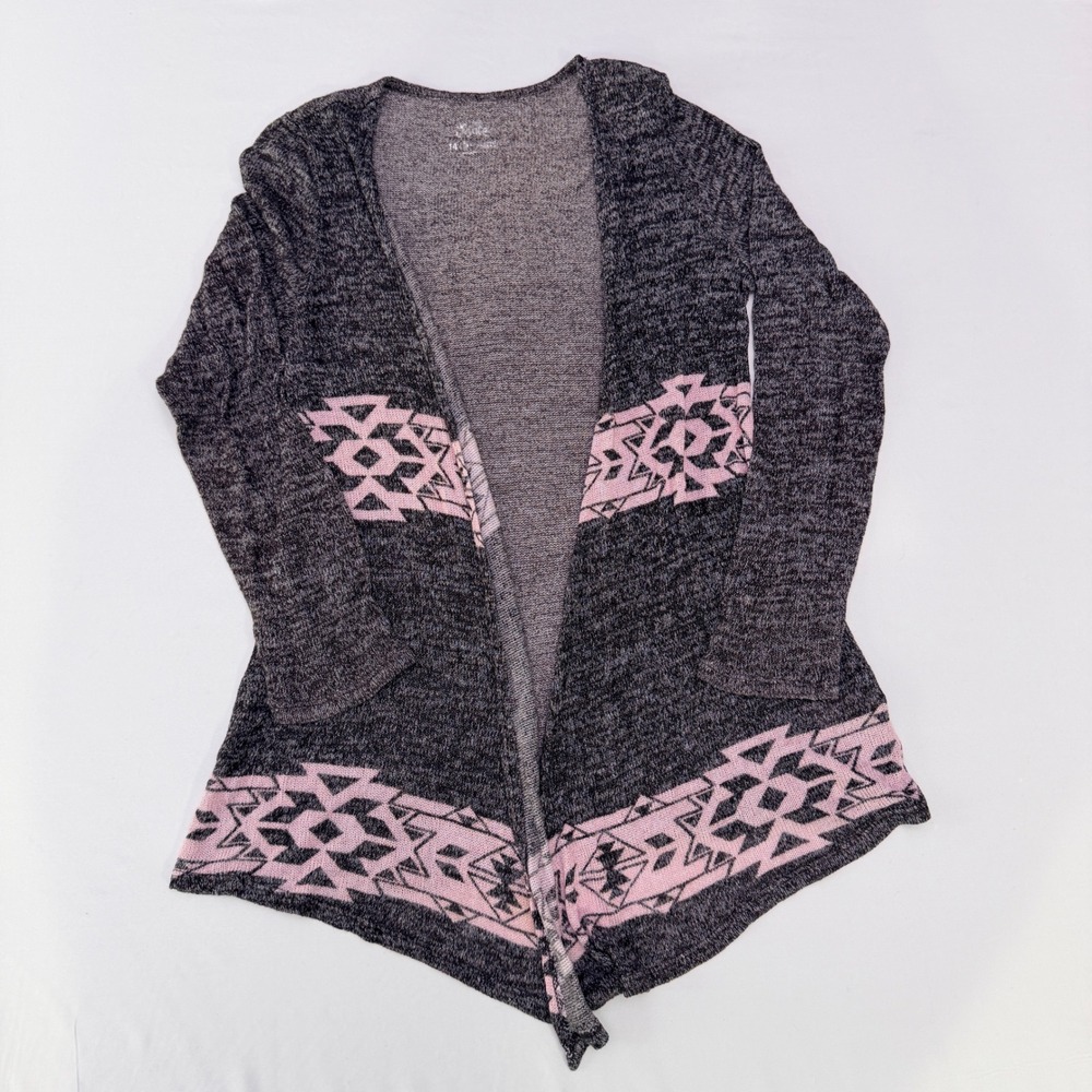 Girls Gray and Pink Sweater